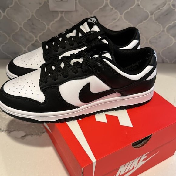 Nike Shoes - Nike Dunk Low Retro (Panda) Sneakers_